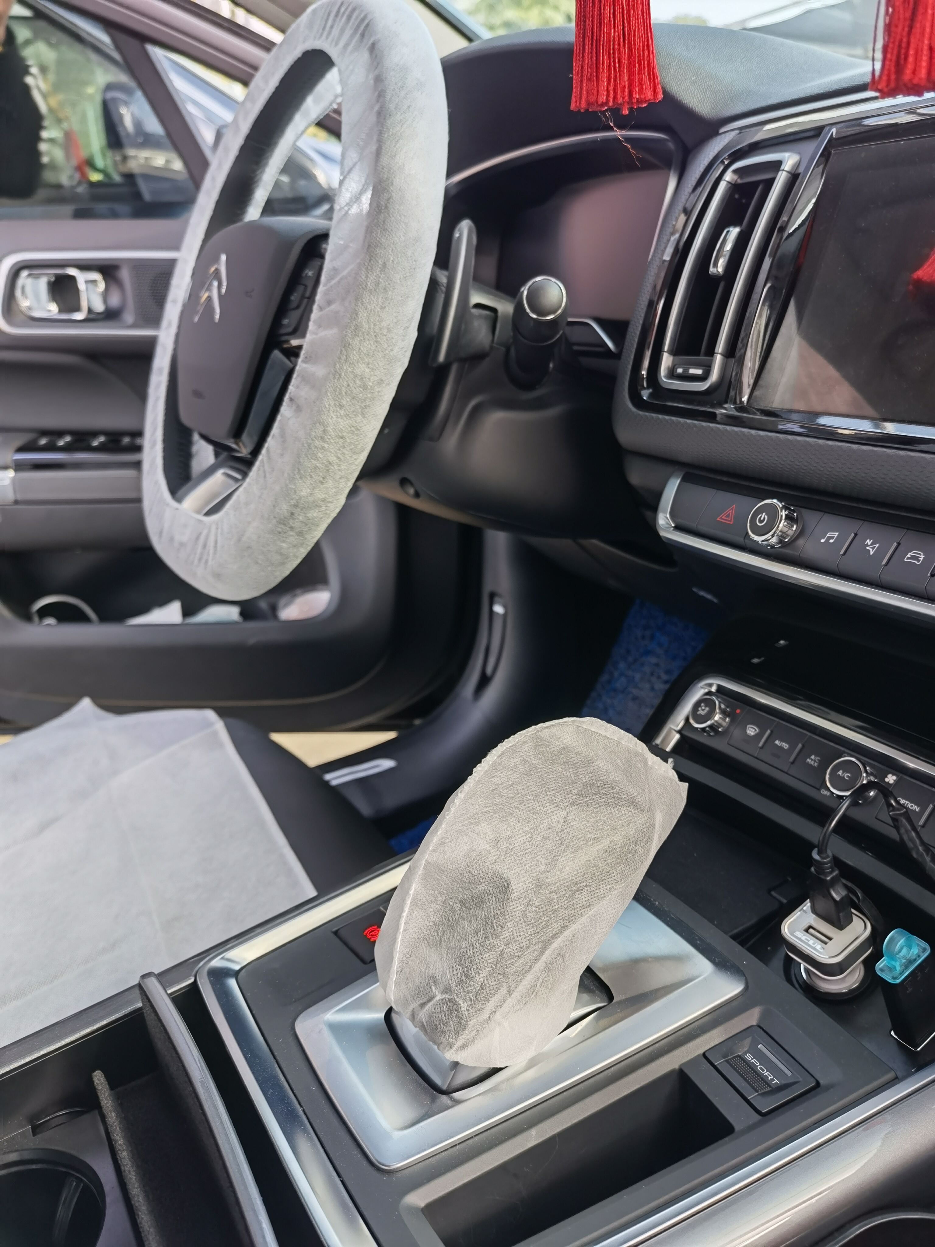 프리미엄 일회용 자동차 서비스용 기어 노브 커버