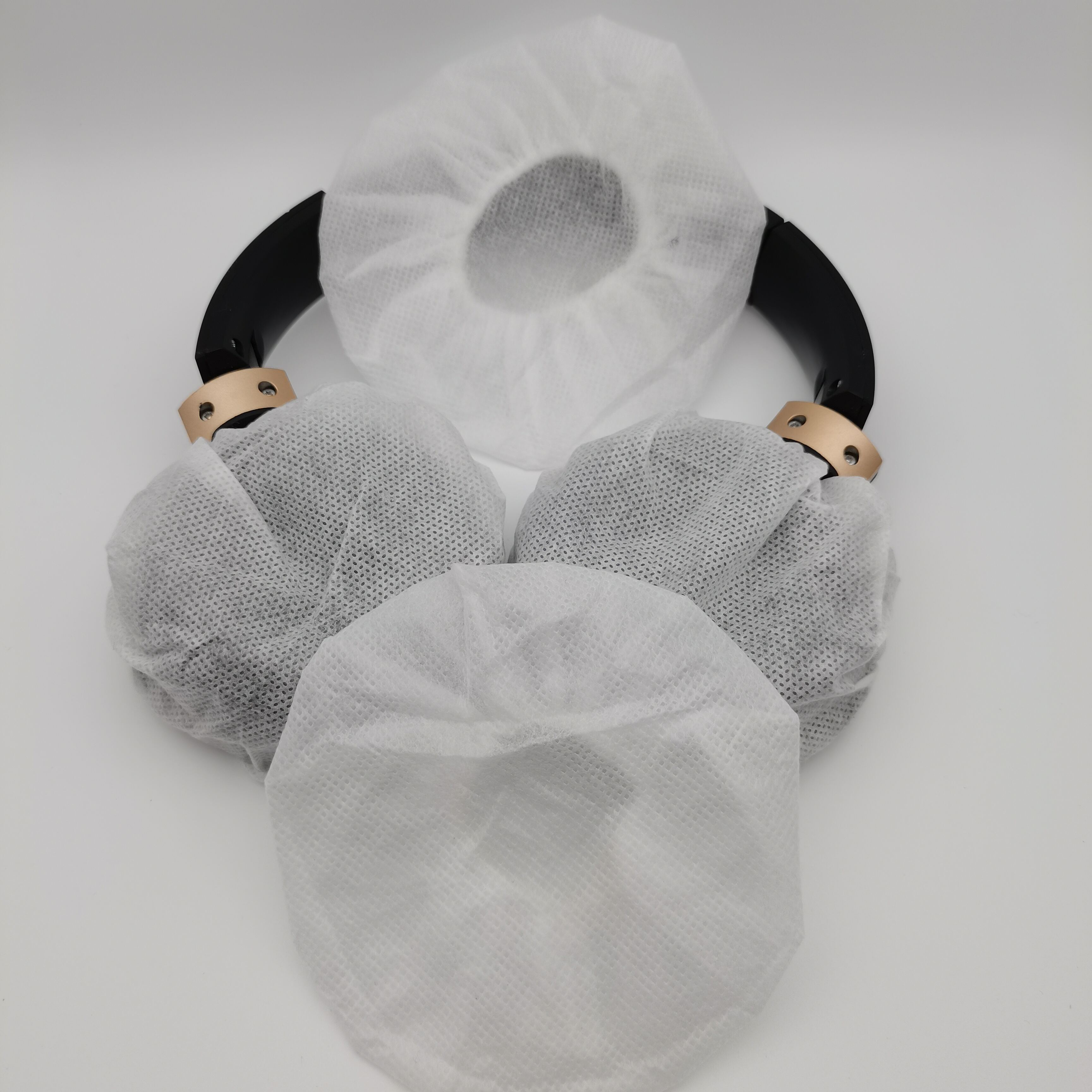 Biodegradable Packing Bag Disposable Cover Headphone Non Woven Airlines Ear Pad Cover manufacture