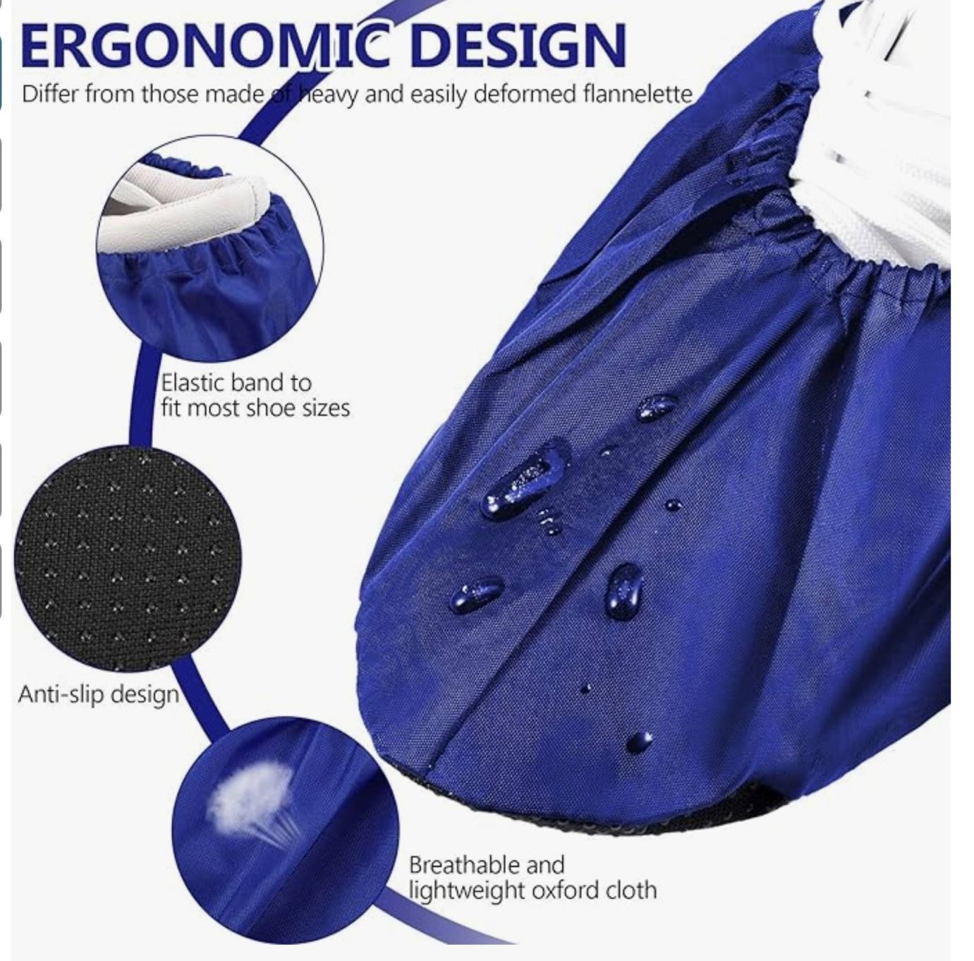 재사용 가능한 미끄럼 방지 점박이 밑창 신발 커버 – 매 걸음마다 프리미엄 보호