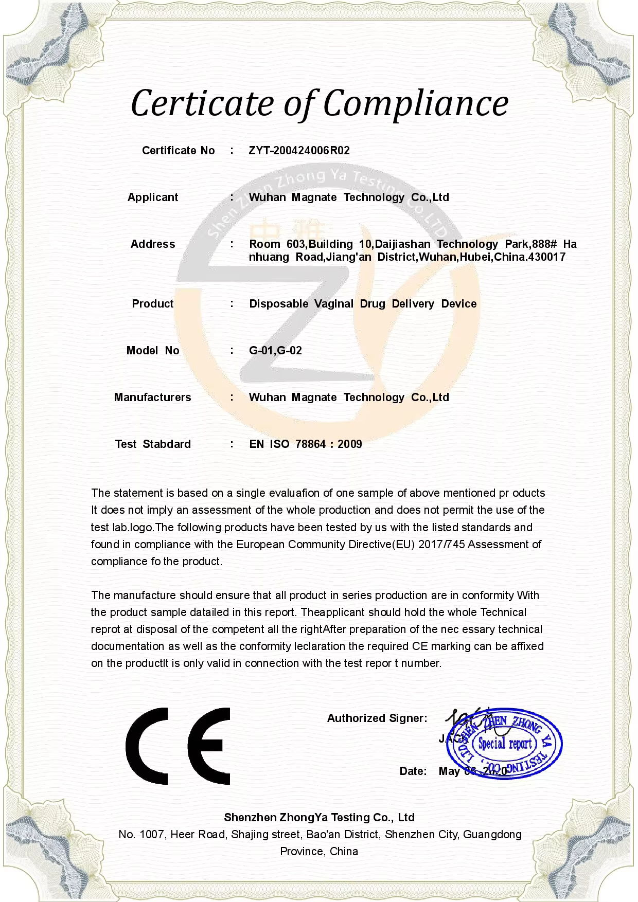 Disposable Redtube Endoscope Vagina Yoni Applicator manufacture