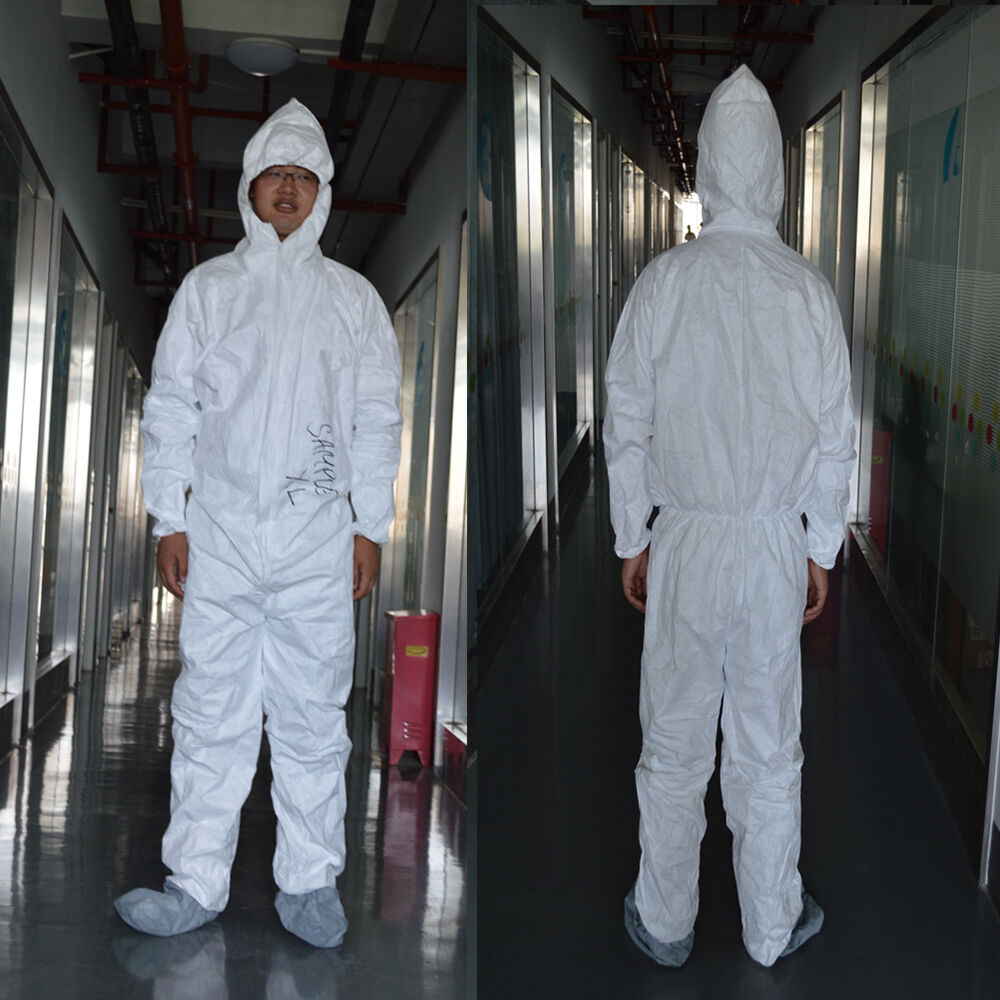 How to put on disposable coverall step by step?
