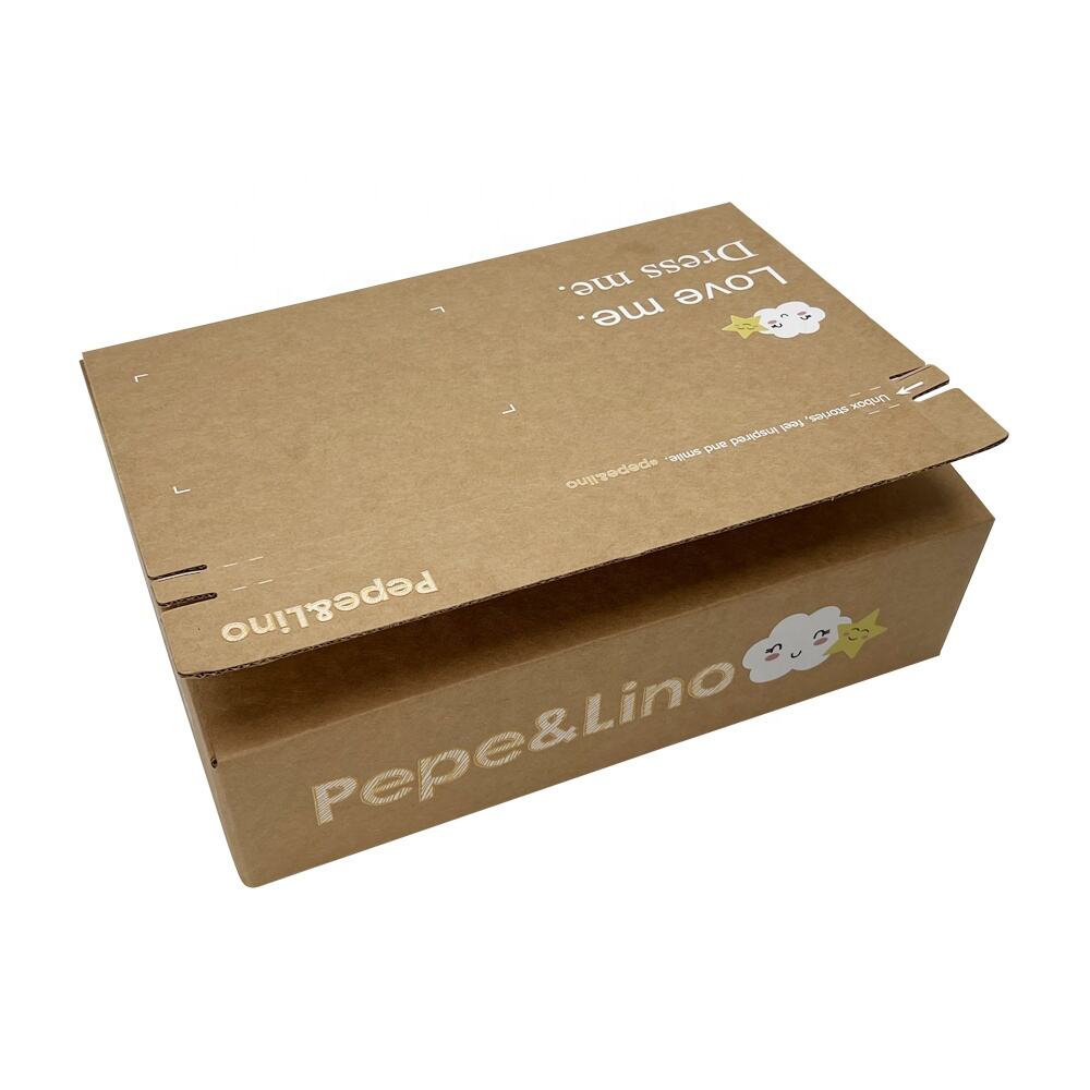 Luxury Printed Custom Shipping Box Tear Strip Gift Boxes for Lash Wig Clothing Shopping Packaging