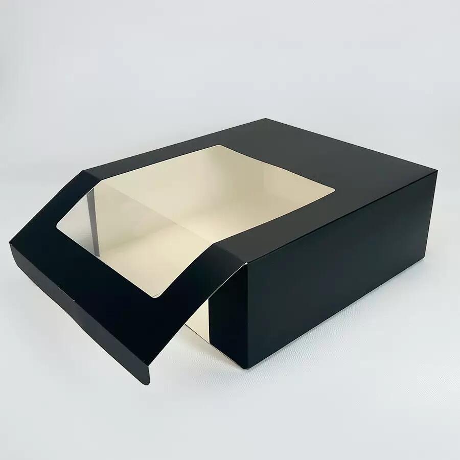 Wholesale Custom Hard Cover Cardboard Beach Hat Gift Boxes Packaging with Clear Window for Straw Hat