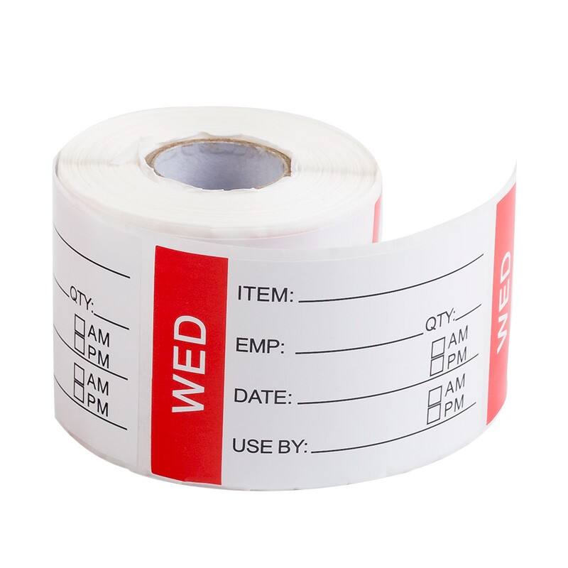 Waterproof Self-Adhesive Label Sticker Roll Color Paper for Grocery Exhibition & Promotion Shipping for Supermarkets