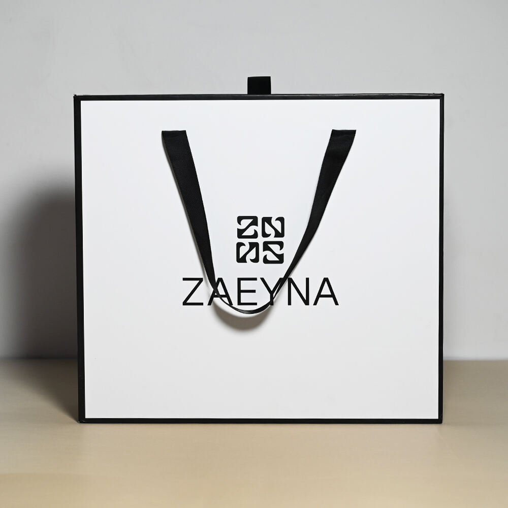 Luxury Custom Printed Cardboard Coated Paper Rigid Pull Out Strap Sliding Drawer T Shirt Underwear Gift Box Packaging