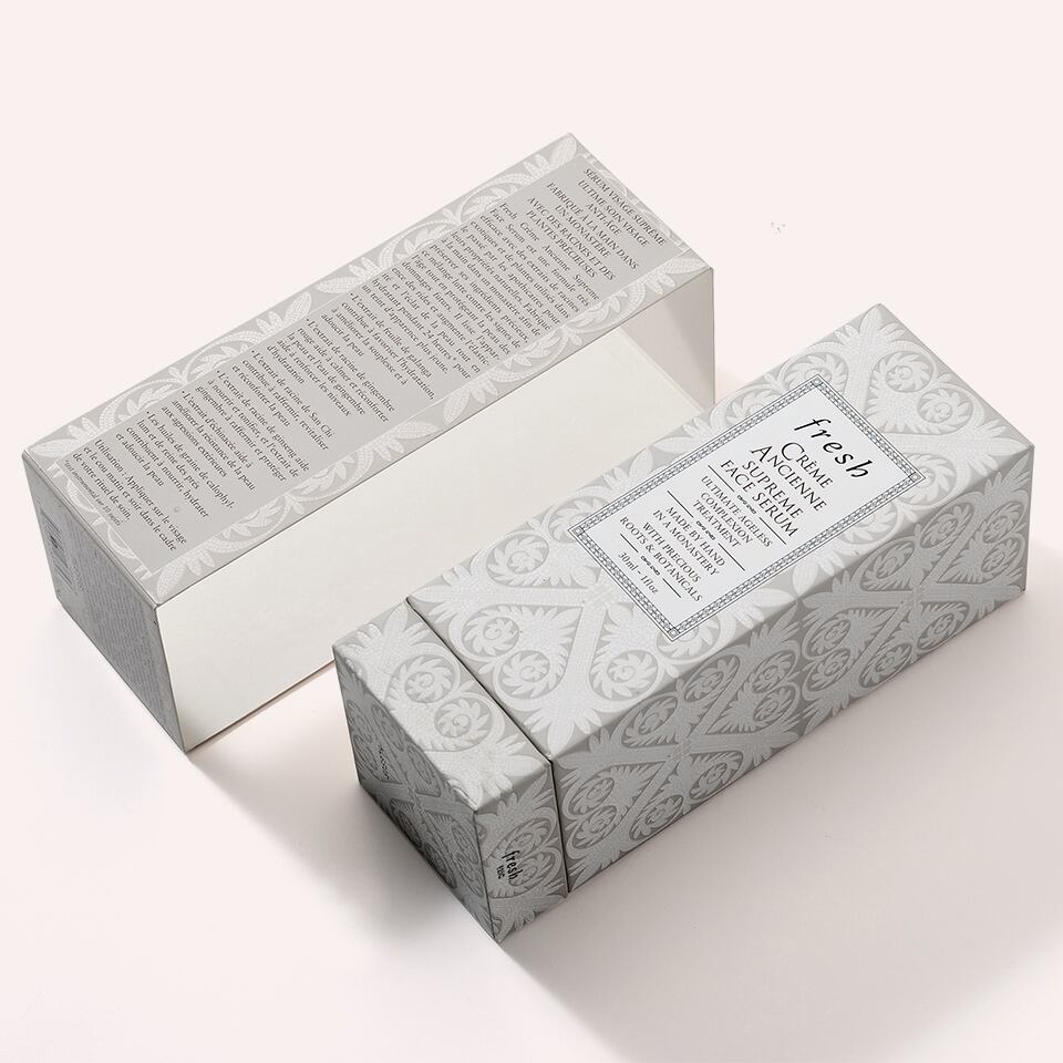 Custom Luxury White Cardboard Paper Box for Skincare Cosmetics Packaging Box Eco Friendly Packaging Box