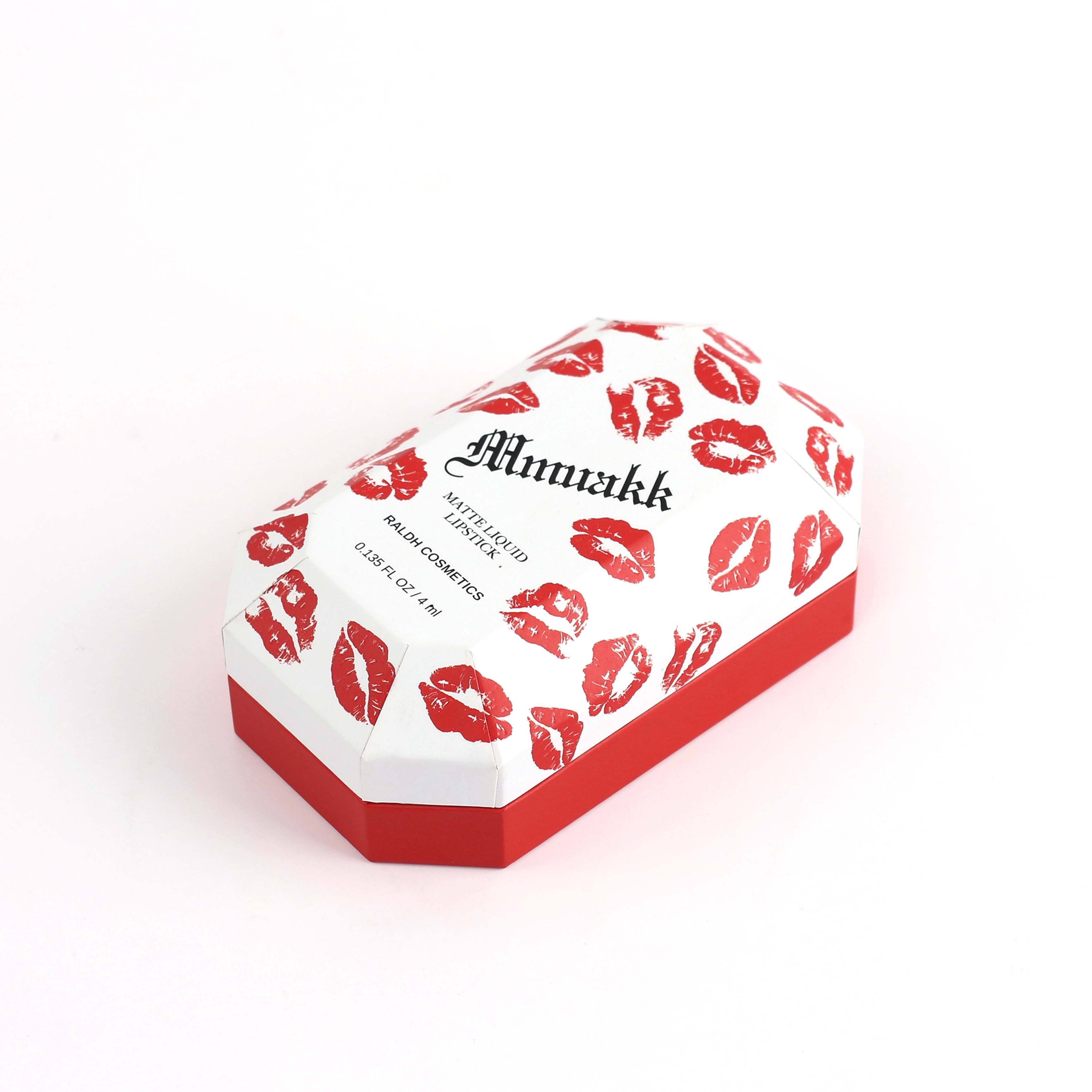 Custom Cosmetics Skin Care White Red Small Box Luxury Mascara Boxes