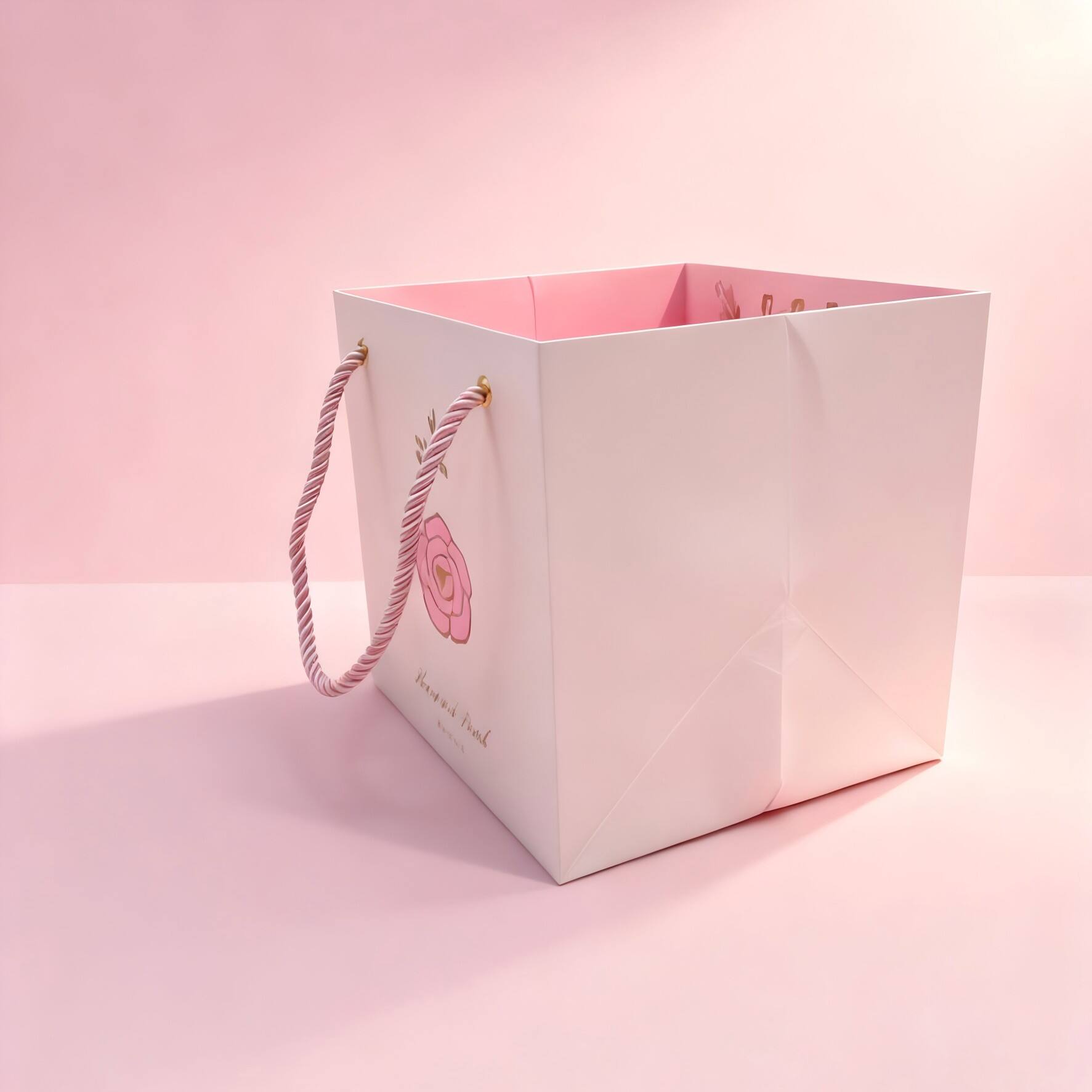 Customizable Biodegradable Reusable Waterproof Handmade Luxury Gift Bag with Drawstring Closure and Digital Printing