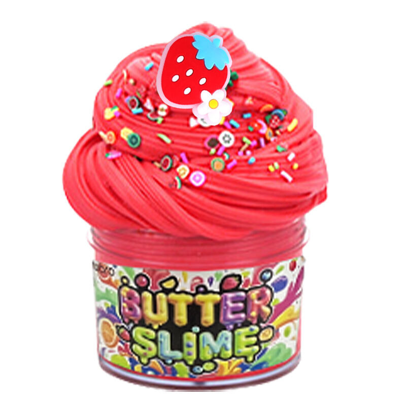 Hot Selling 12 Colors 60ml Fruit Ice Cream Non-toxic Butter Slime Toys Making Kit for Girls Boys Kids