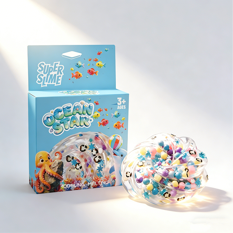 Factory Direct Eco-Friendly Clear Slime Set Non-Toxic ASTM CE Stretchy Sensory Toy DIY Craft Kit for Children OEM ODM Bulk