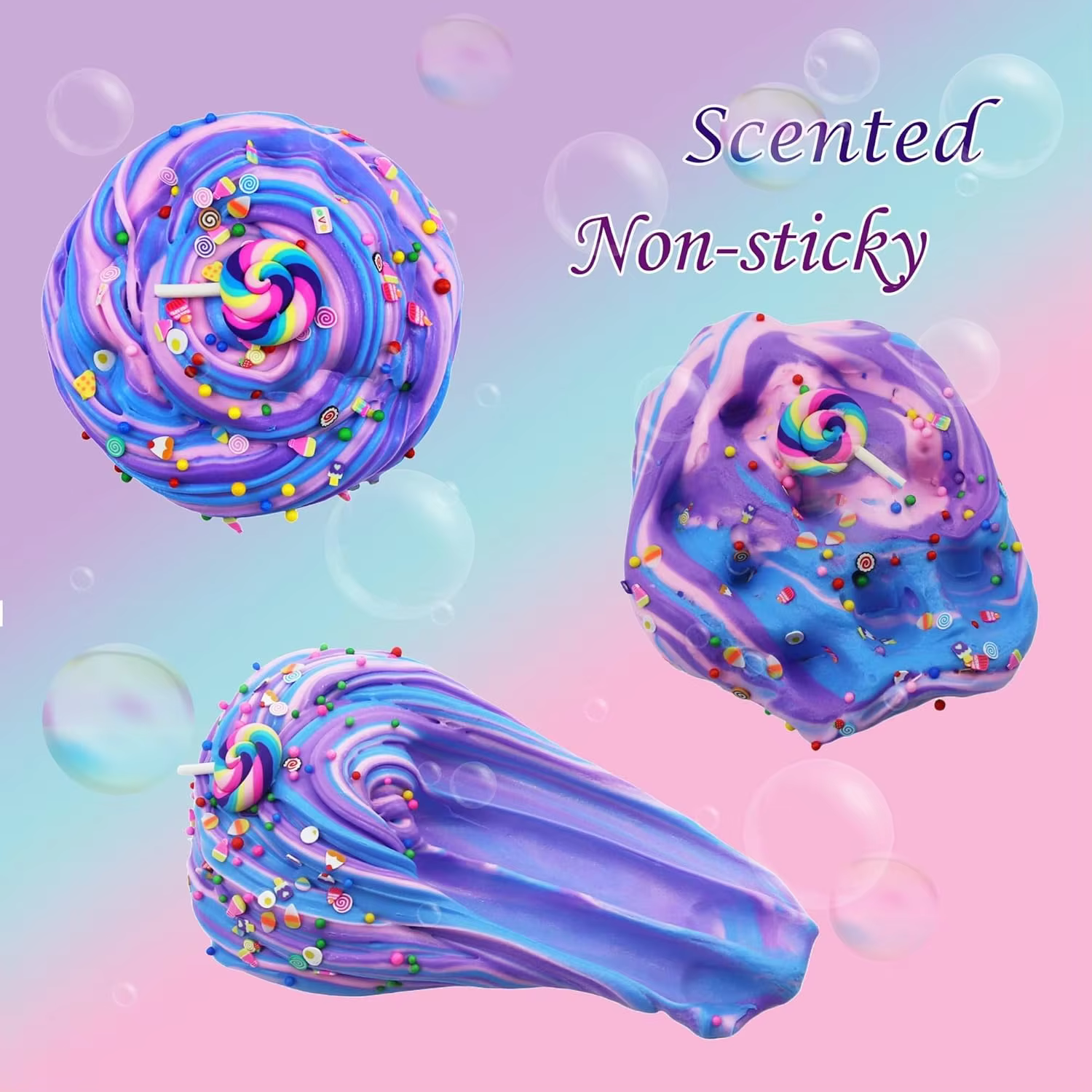 hot selling 12 colors 60ml fruit ice cream non toxic butter slime toys making kit for girls boys kids-6
