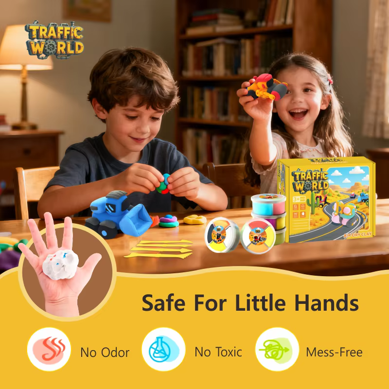 air dry clay for kids12 boxs modeling clay kit with sculpting tools safe non toxic model magic clay-3