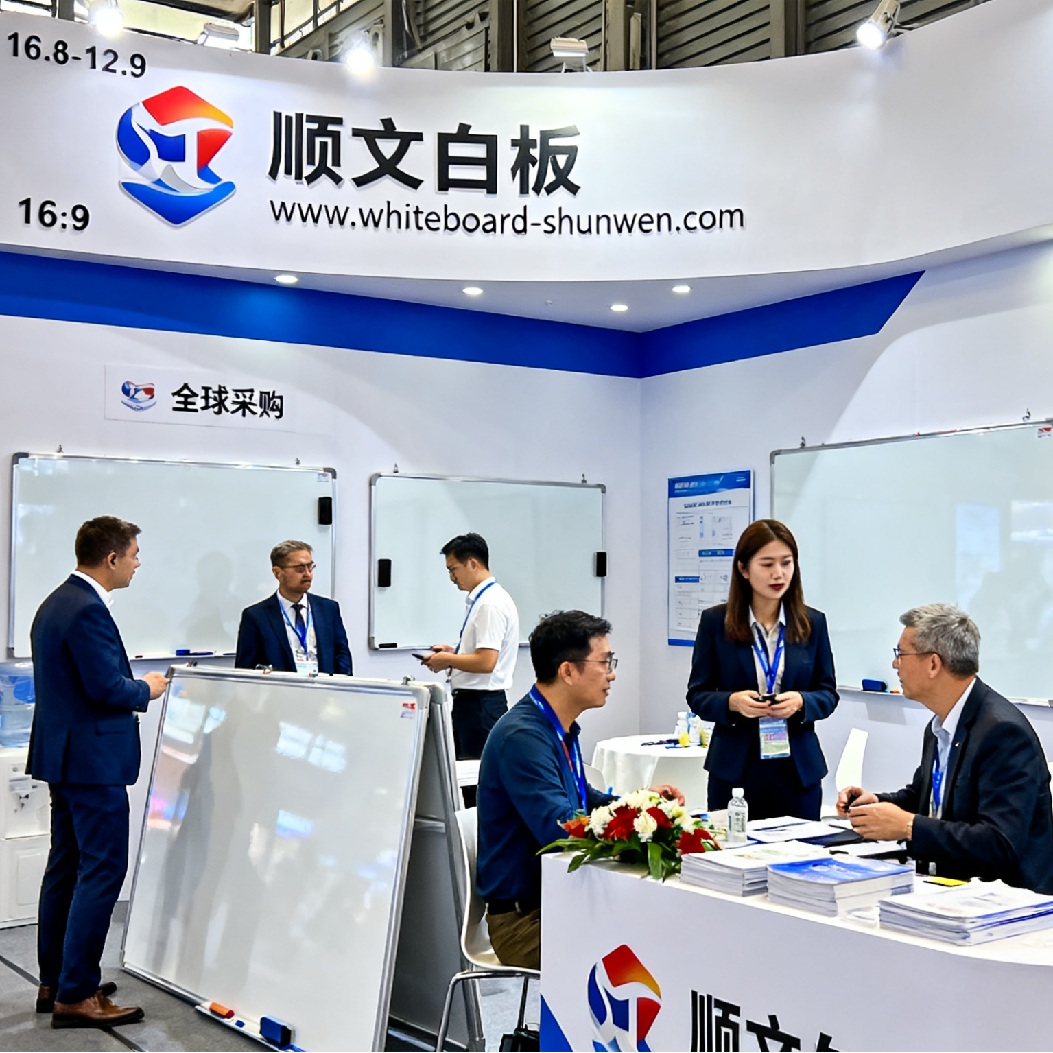 Shunwen Whiteboard Showcases Four Core Product Lines at the 138th Canton Fair, Attracting Global Attention