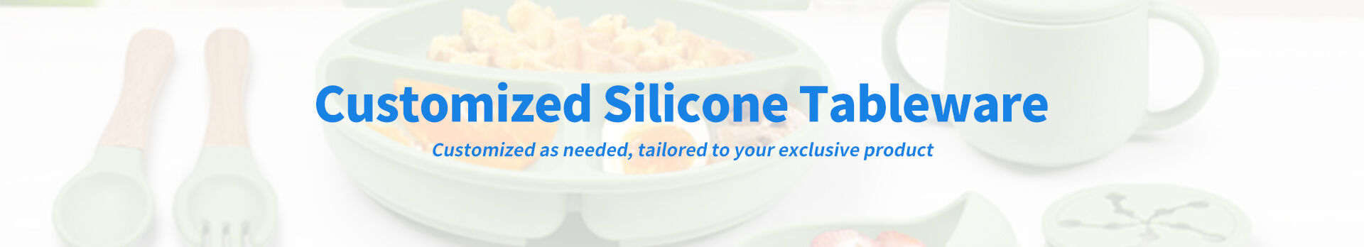 Customized silicone tableware