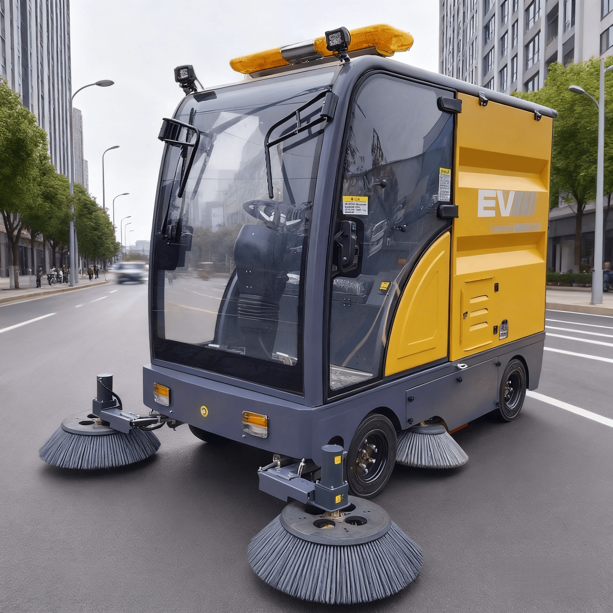 How do street sweepers adapt to different urban road cleaning scenarios?