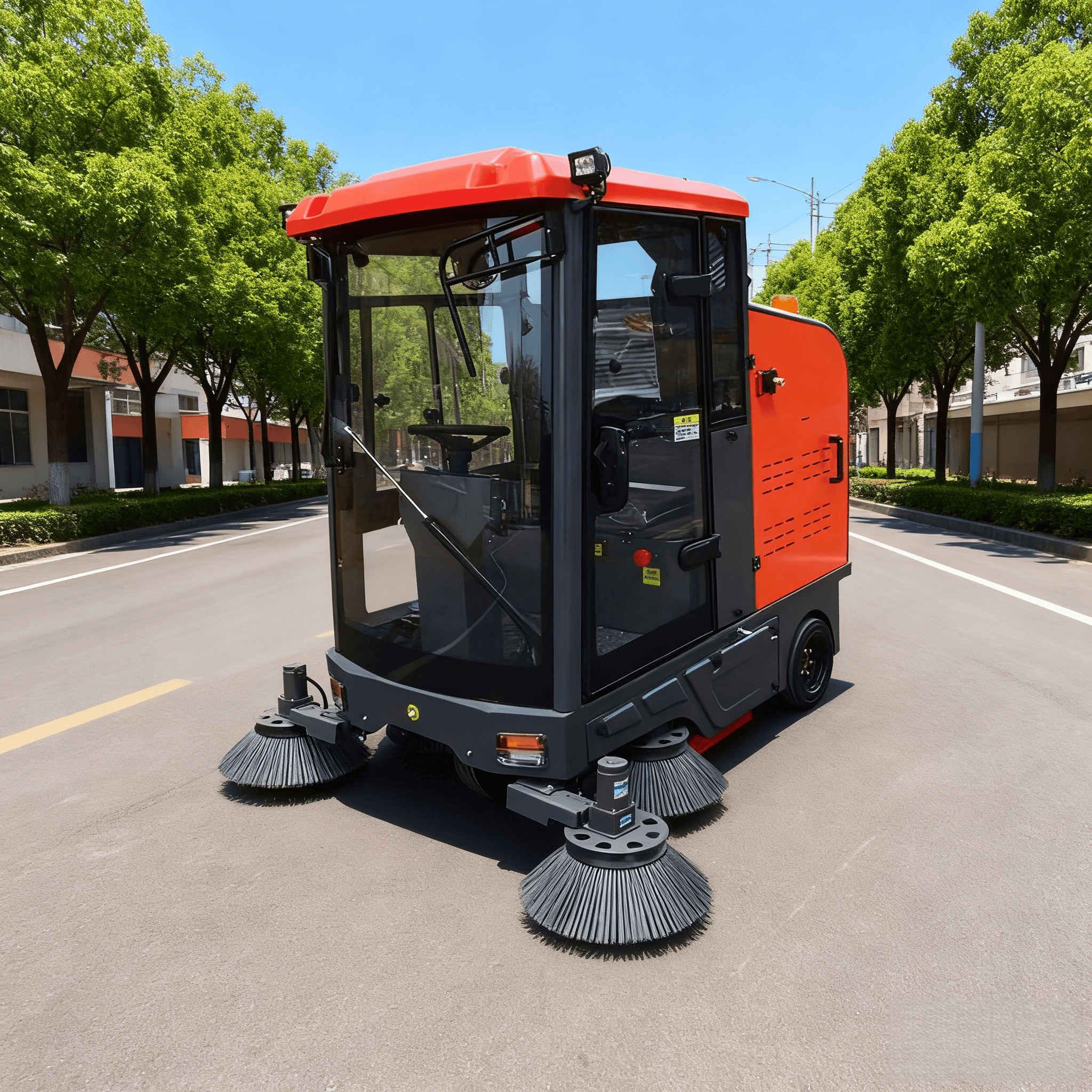 How do street sweepers adapt to narrow urban roads?