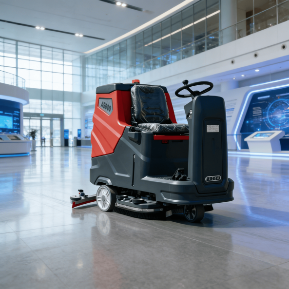 How to choose a floor scrubber for large warehouse operations?