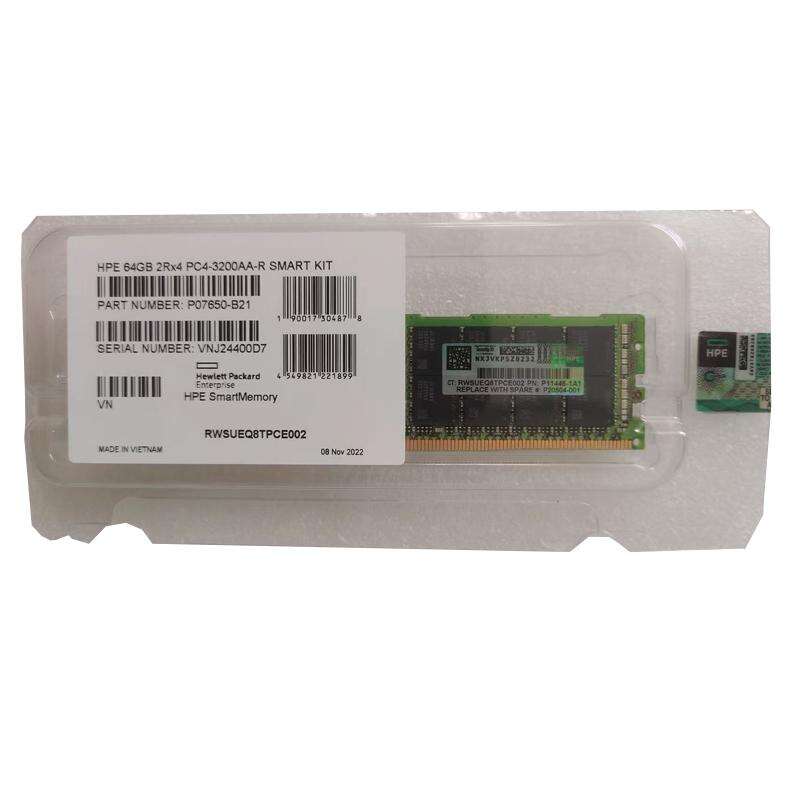 P00924-B21 Dual Rank X4 DDR4-2933 CAS-21-21-21 Registriertes Smart Speichermodul 1x32GB Neu und Originalverpackung Serveranwendung