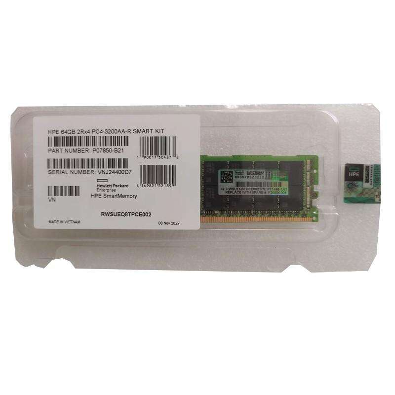 卸売P00930-B21 64GB DDR4 RDIMM PC4-23466U-RデュアルRGG ECCサーバーラムメモリ2933MHz 2RX4DDR4在庫あり