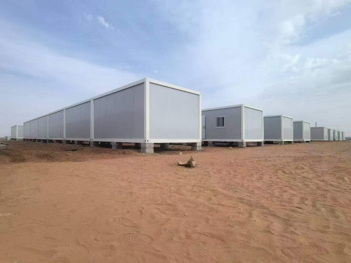 60 Sets Flat Pack Container Houses for Worker Camp in Canada | Xinouda Modular Building Project