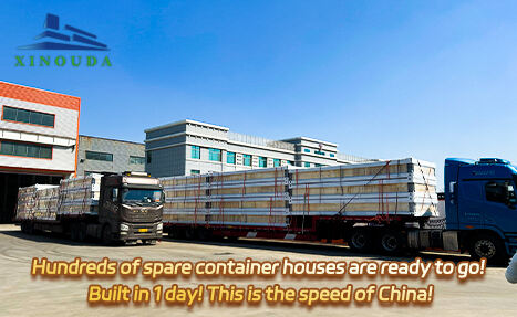Hunderte von Ersatz-Containerhäusern sind bereit! In 1 Tag gebaut! Das ist die Geschwindigkeit von China!