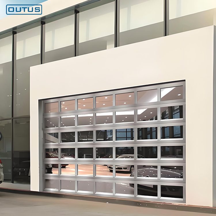 Puerta Personalizada de Aluminio con Perspectiva - Ignífuga y Antipinchazos, Puerta Elevadora de Cristal Panorámico para Escaparates