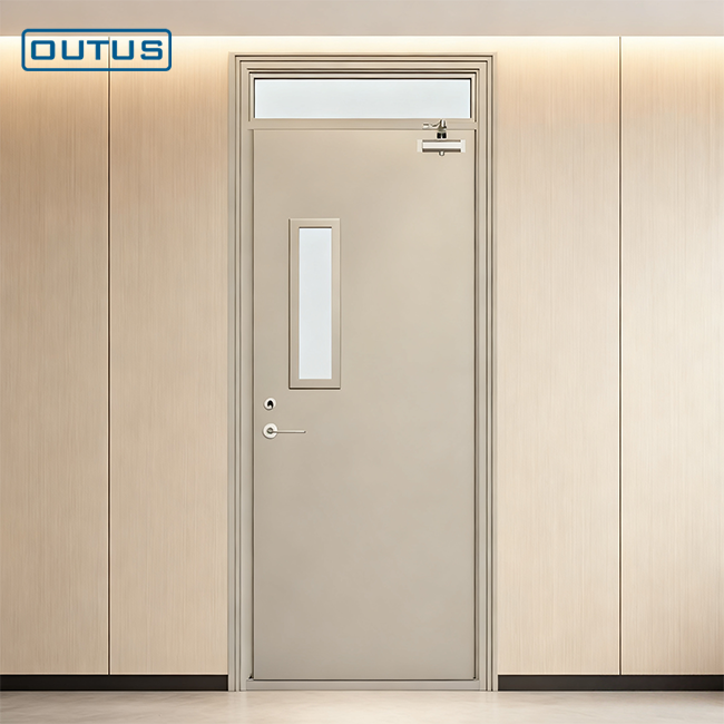 OUTUS Çelik Güvenlik Kapısı | Yangına Dayanıklı, Endüstriyel Binalar ve Fabrika Girişleri için CE Sertifikalı