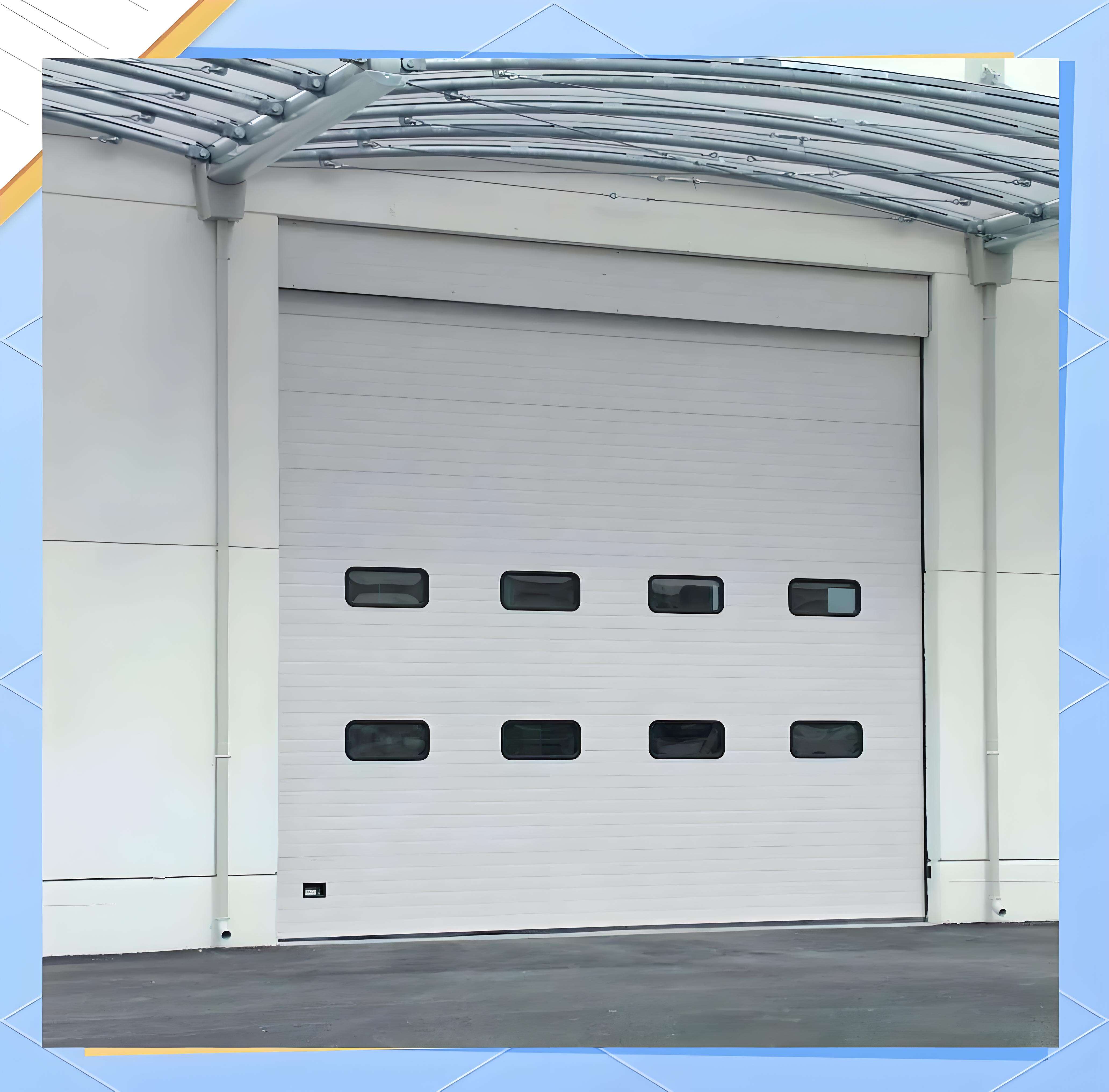 OUTUS Industrial Sectional Overhead Door | Insulated Galvanized Steel Panel for Workshops 