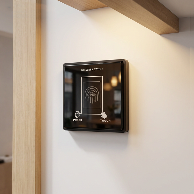 Interruptor táctil inalámbrico para puerta automática – Apertura táctil por detección