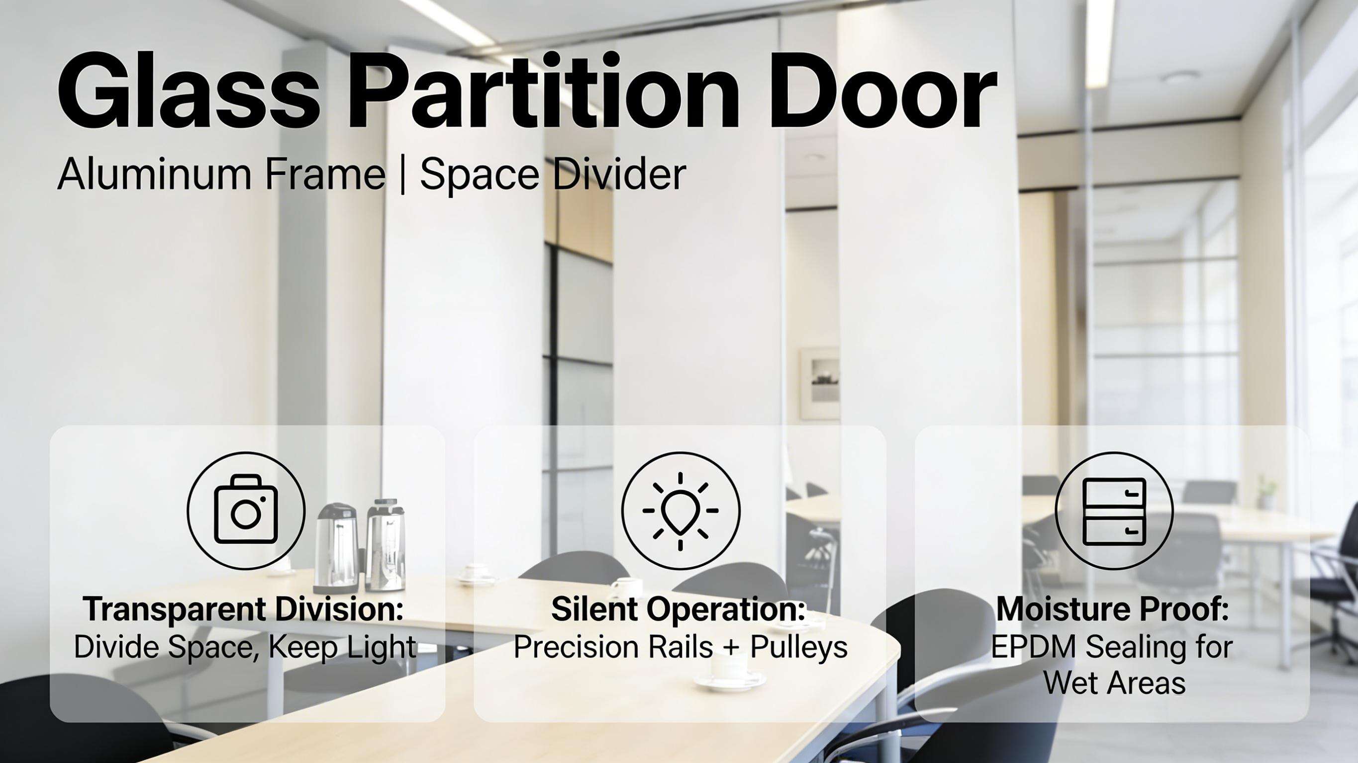 Partition Door Real Shot - Opening Demo, Smooth & Space-Saving!