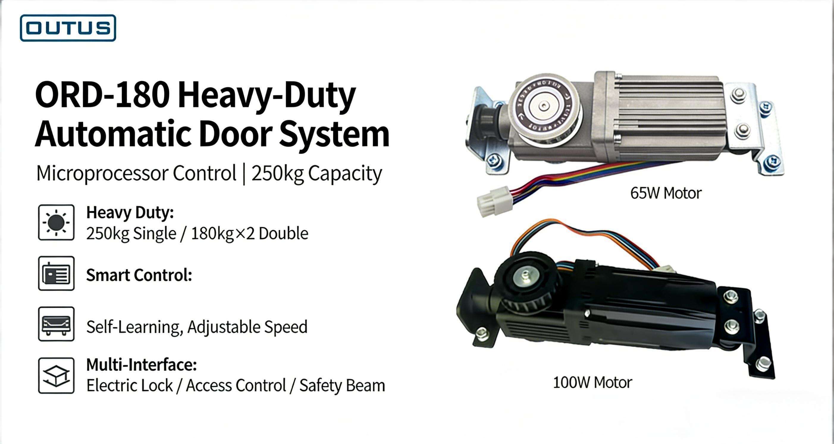 ORD180 Automatic Door Motor Controller - Real Shot of Door Actual Operation Effect