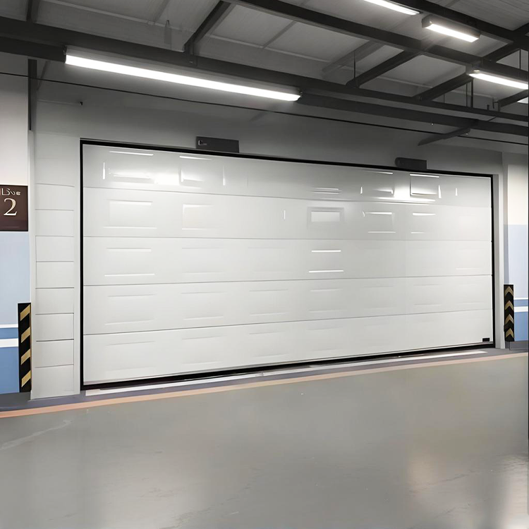Puerta seccional de aleación de aluminio – Puerta elevadora automática para garaje de villa de lujo