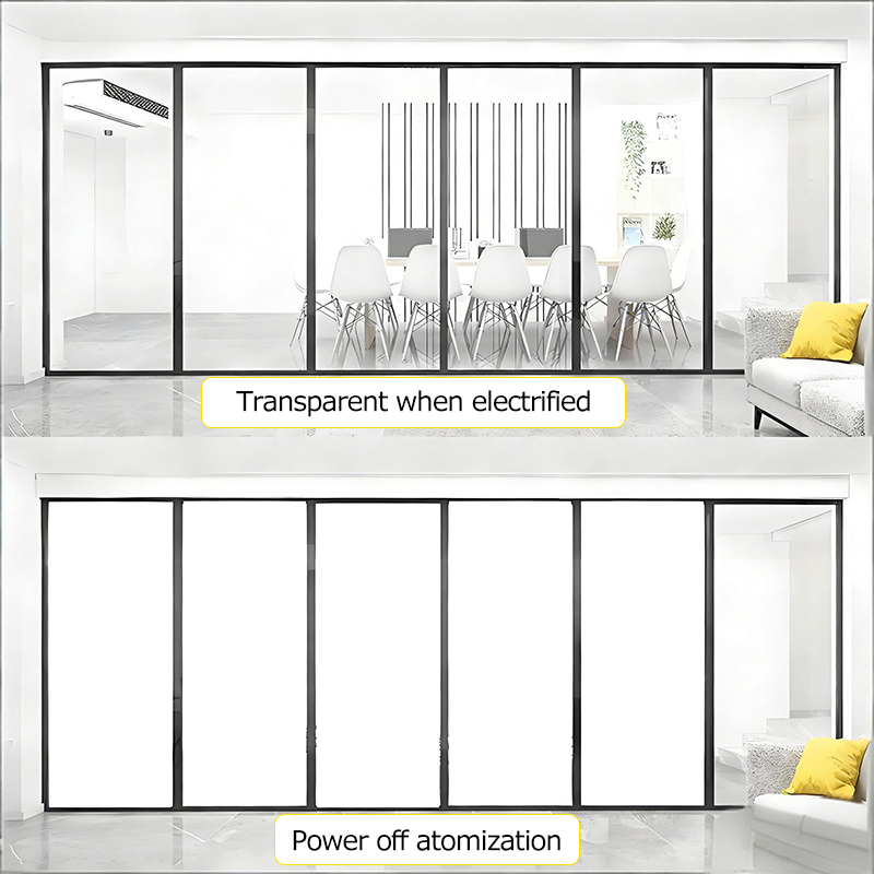 Vidrio inteligente conmutable PDLC OUTUS – Privacidad instantánea transparente/esmerilada