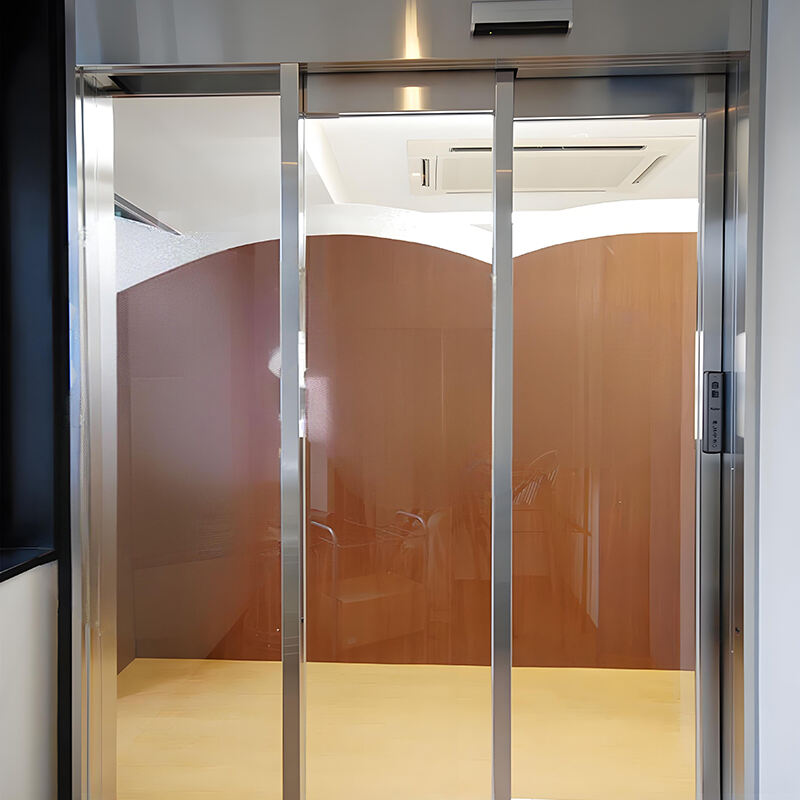 Outus Overlapping Sensor Door Telescopic Automatic Glass Sliding Door