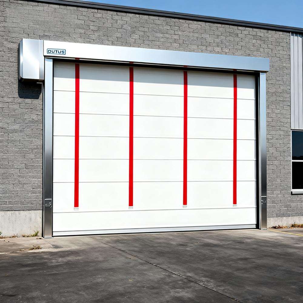 OUTUS High Speed Roll Up Door | 1.2m/sec PVC Fabric for Warehouse Loading Docks