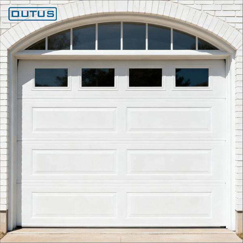 Puerta de garaje en aleación de aluminio: puerta elevadora automática de lujo para villa