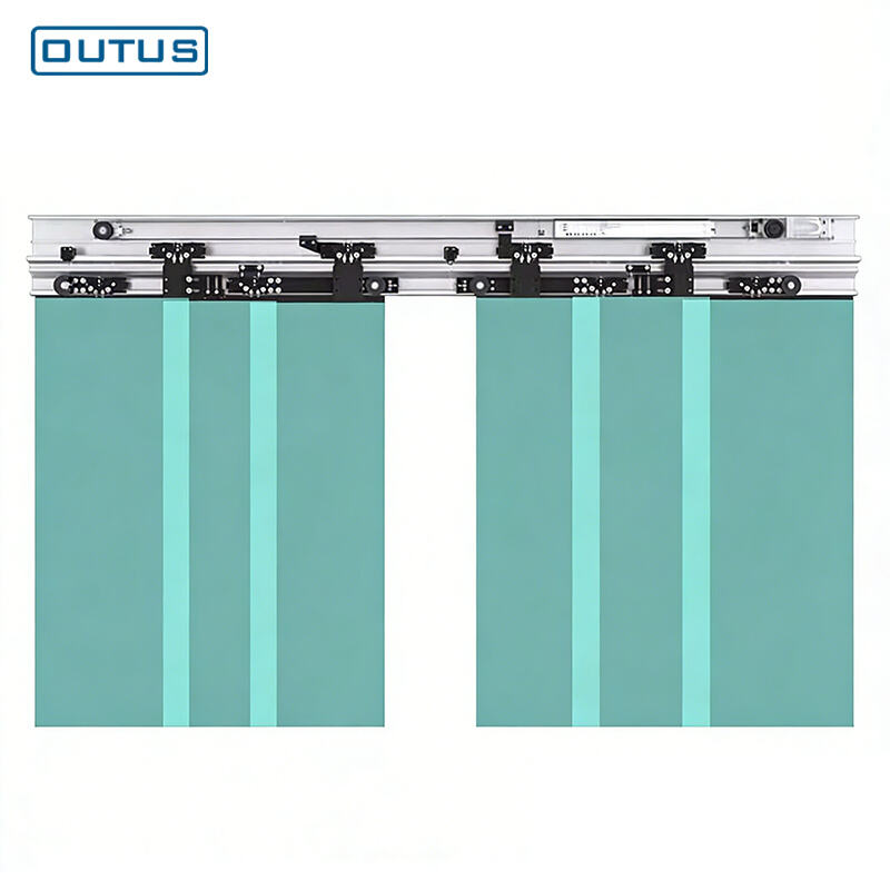 Modern Sliding Door System Automation Telescopic Mechanism Overlap Electric Mall Frame Operator with AC Motor 120KG Load