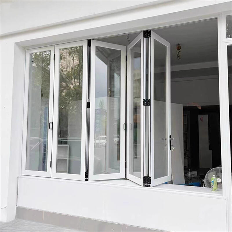 نافذة زجاجية قابلة للطي من الأعلى إلى الأسفل — نافذة متعددة الوظائف للاستخدام في المطبخ/الحمام/البار