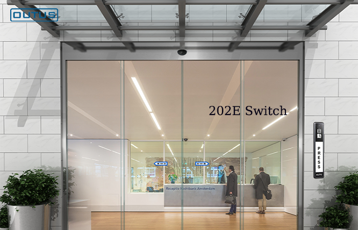 M-202E Panoramic Display: Rotating View Unlocks Wireless Press Switch, Details & Functions Both On Point