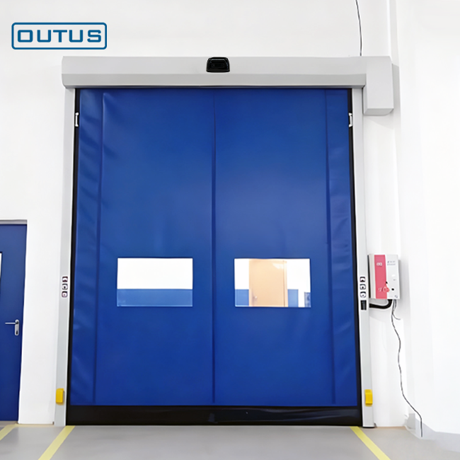OUTUS Fermuar Tipi Soğuk Oda Kapısı | -40°C Dondurucu Sınıfı, Görüntü Penceresi ile Naylon Kumaş