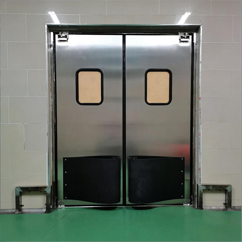 puerta Libre de Colisiones de Acero Inoxidable 304 - Para Zonas Limpias de Fábricas de Alimentos