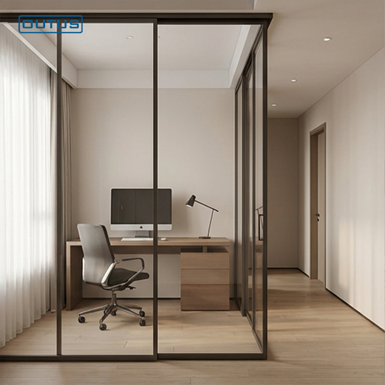 Puerta automática de levitación magnética - Puerta corredera inteligente silenciosa sin raíles para uso comercial