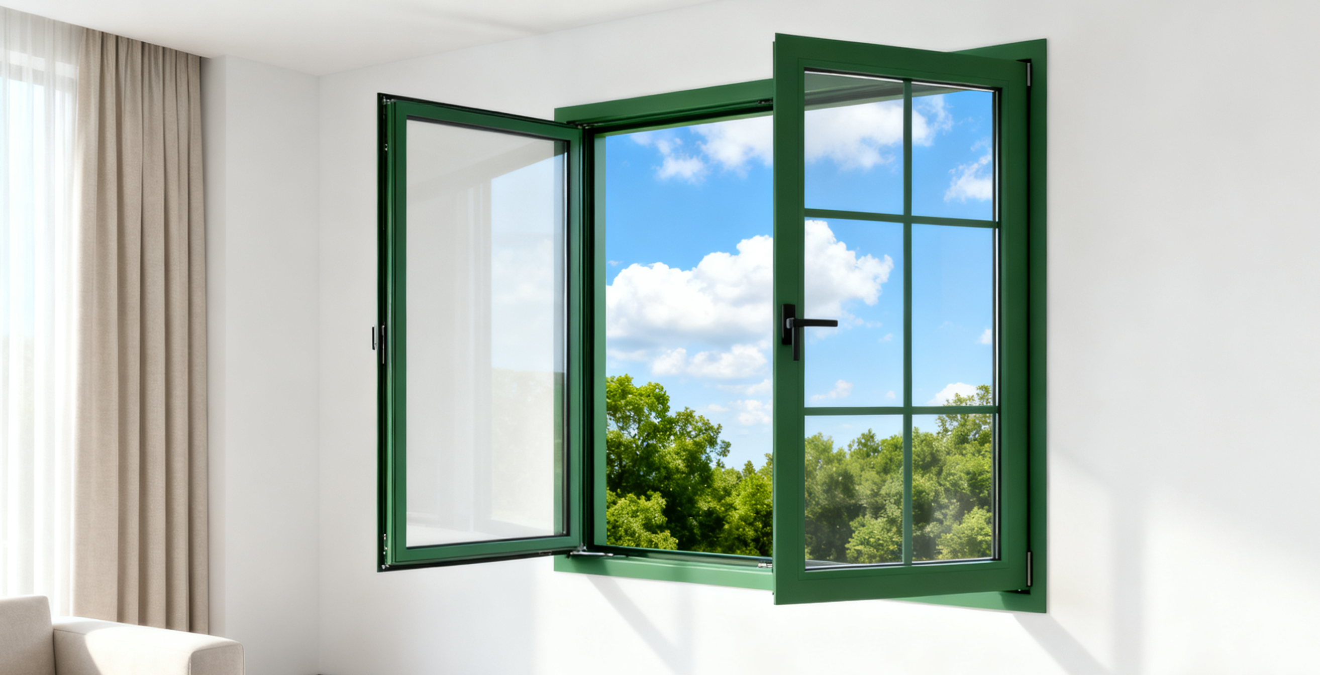 Premium Aluminium Casement Window – Strong Sealing & Soundproof