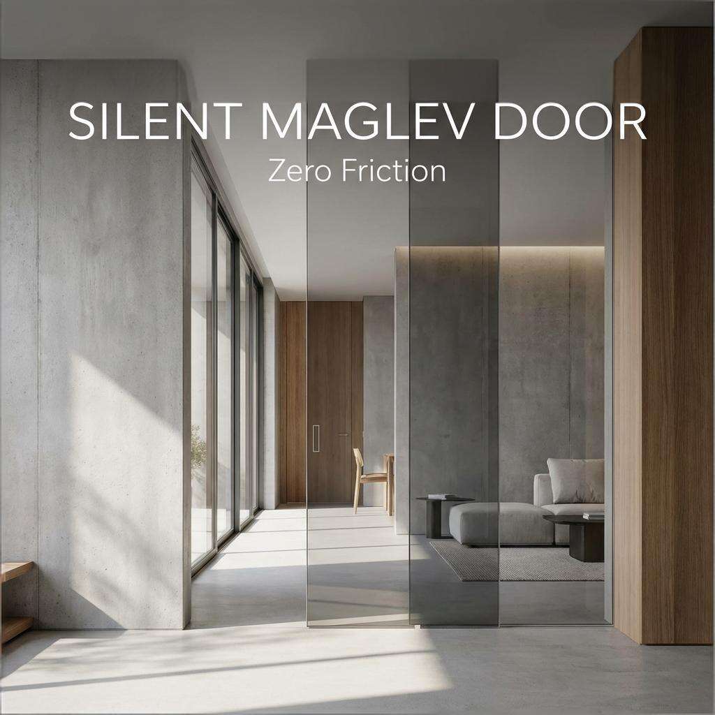 OUTUS Magnetic Levitation Sliding Door Seamless Quiet Home Experience