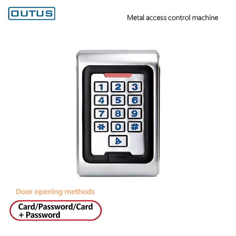 Teclado impermeable de control de acceso en aleación de cinc: desbloqueo mediante PIN o tarjeta para cerradura electromagnética