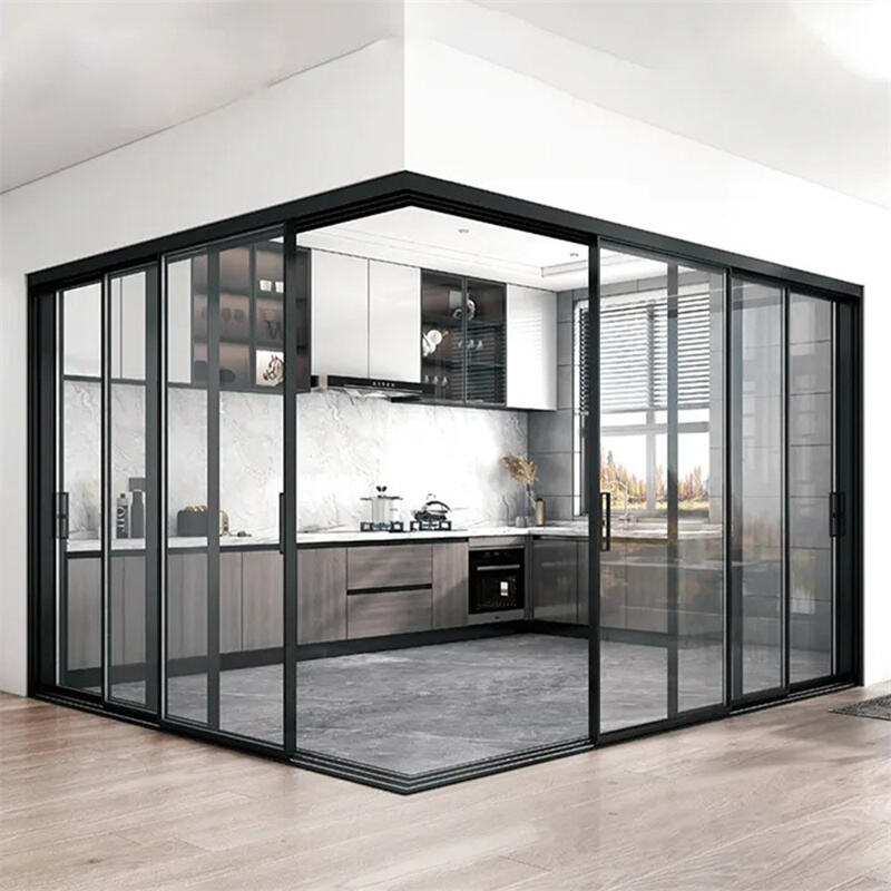 High-End Linkage Door - Multi-Panel Synchronous Sliding Trackless Entrance for Hotel Lobbies