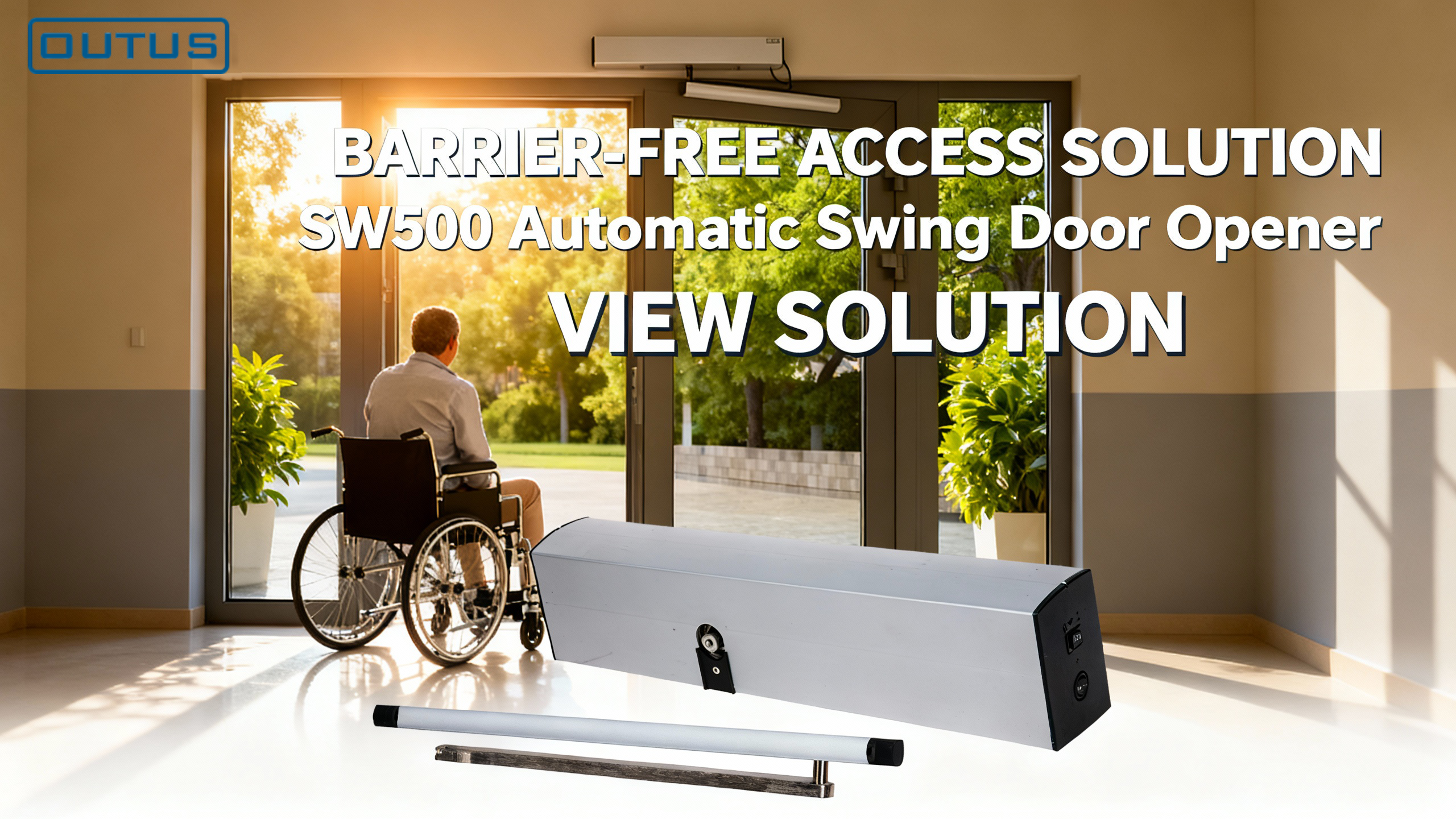 SW500 Swing Door Drive System | Auto Open & Close Test, Stable Operation for Heavy-Duty Doors