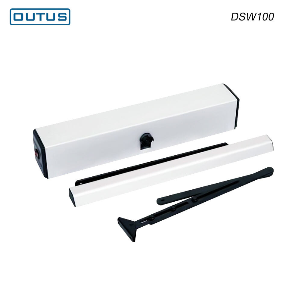 مشغِّل الباب المتأرجح الأوتوماتيكي OUTUS DSW-100N بزاوية ٩٠°، مغلِّق كهربائي للداخل والخارج