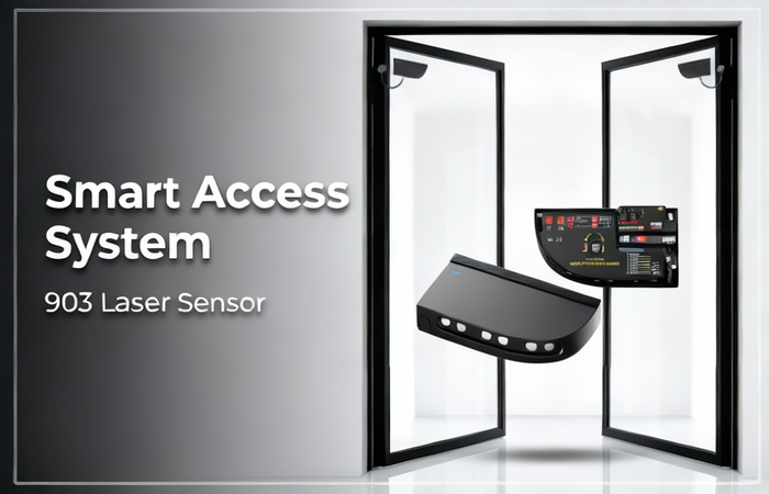 M-903 Laser Safety Curtain Sensor | Swing Door Anti-Pinch Test, 6-Beam Laser Guards Passage Safety