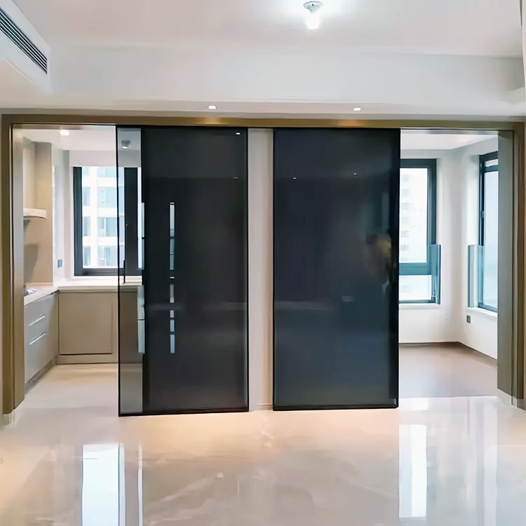 جهاز فتح باب أوتوماتيكي تجاري عصري يعمل بالطفو المغناطيسي (Maglev)، مصنوع من الألومنيوم، مع جهاز تحكم عن بُعد، مخصص للفنادق